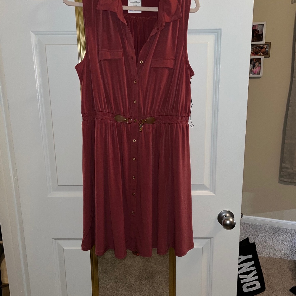 Burnt orange dress